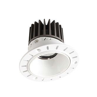 Светильник встраиваемый 6,8*7,1 см, вр 7,5 см, LED*12W, 3000K, Crystal Lux CLT 083 CLT 083C1 WH 3000K, Белый
