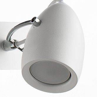 Спот Arte Lamp Atlantis A4004AP-2WH, белый/хром