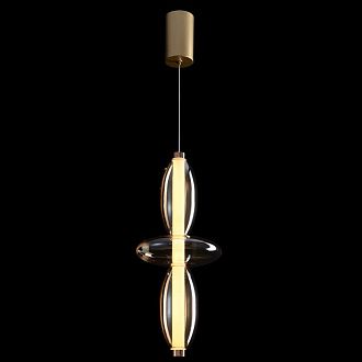 Светильник 18 см, 14W, 3000K, Crystal Lux QUASAR SP14W LED AMBER, золото