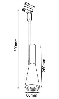 Трековый светильник, 6 см, 10W, 3000К, белый, Crystal lux CLT 0.31 002 WH