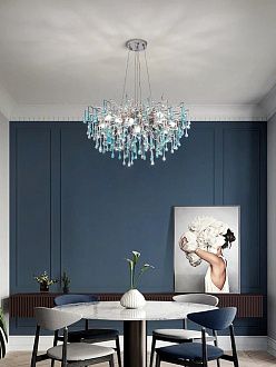 Люстра 8887-10B, D600 / H350 G9, W, K, Alva Donna, Хром