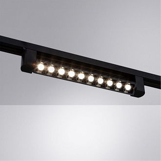 Трековый светильник 33,5*3,4 см, 1*LED*18W, 4000К, Arte lamp Flash Черный A4575PL-1BK