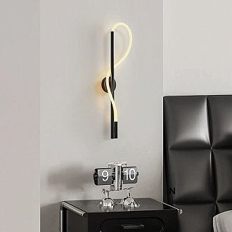 Бра *90-90 см, 1*LED*28W, 3000K, Lightera Tura LE103W-90B, Черный