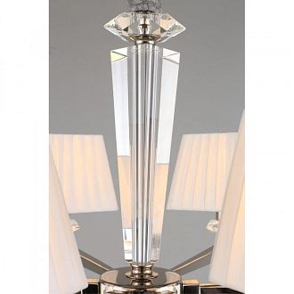 Подвесная люстра 72*70-150 см, 6*E14, 40W, Aployt Dominka APL.722.03.06, никель