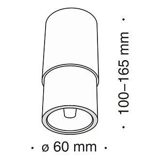 Потолочный светильник Maytoni Sonas C033WL-01W, GU10, белый