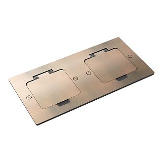 Donel Лючок 4 мод. (2 мод. 45х45 мм.), красная медь, IP44, DFB22MRRC