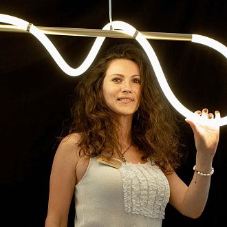 Светильник 60 см, 40W, 4000K Lussole Loft River LSP-8390, хром