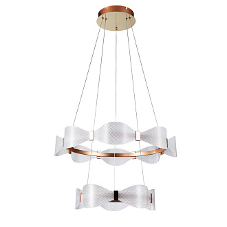 Люстра 60*11 см, 1 LED*43W, 4000 К, Arte Lamp Grace A1868SP-2PB, Латунь