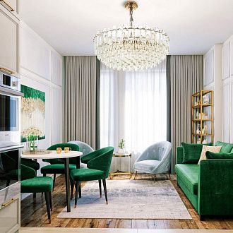 Подвесная люстра 80*80*100 см, Е14 18x40ВтW, , Золото MODELUX ML.7083.18 GD