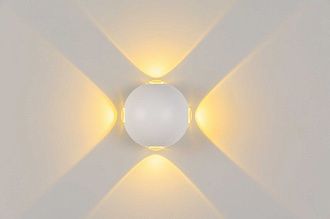 Светильник L110 x W110 x H70, мм, 4*1W 3000K, WH (БЕЛЫЙ) Rilon PL-307W WH