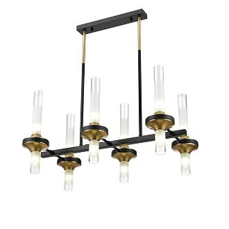 Люстра потолочная 35*60*66 см, 12*G9 Lumion Tamaresa 8112/12 черный, титаниум