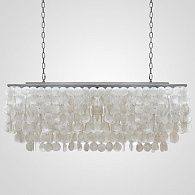 Подвесная люстра rectangle SHELL Chandelier 2 cascades 100*36*36 см, 6*E27*60W, ImperiumLoft 40.1836, Хром