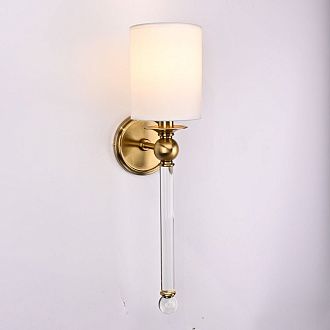 Бра Nell Sconce 57*17*17 см, 1*E14*40W, ImperiumLoft 44.704-0, Латунь