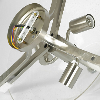 Люстра потолочная 37 см, Lussole FULLERTON LSP-8815 матовый никель