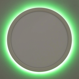 Светильник 30 см, 30W, 3000К-5000К LED+RGB Citilux CL738240EL Бейсик Лайн Белый