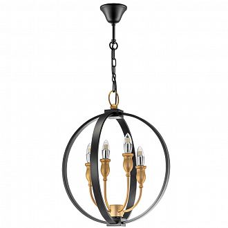 Подвесная люстра Lightstar Cero 731247, черный, диаметр 46см