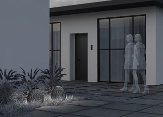 Садово-парковый светильник 36*45 см, LED, 5W, 3000К, Maytoni Plet OSL599FL-L5B3K черный