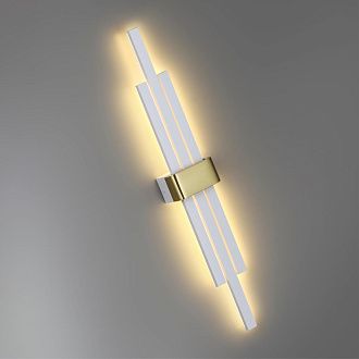 Бра 5,7*10*60 см, LED 18W*3000 К, Lumion Tove золотой, белый, 5686/18WL