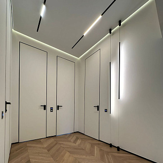 Трековый светильник SMART 22*3 см, 9W 2700K-6000K ST LUCE SKYLINE 220 ST657.496.09 Черный