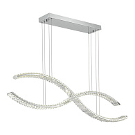 Светильник подвесной 120*18*200 см, LED*1*50W, 3000K, St Luce Aceno SL6206.103.50, Хром 