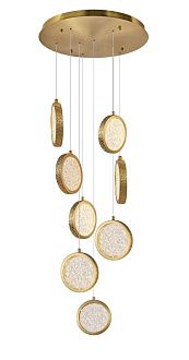 Люстра Ø400 x H2000, мм, 48W 4000K, BRASS(Латунь) NewRgy D2061-DW-8 BRASS