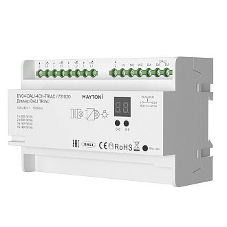 Диммер DALI DT6 четырёхканальный TRIAC 230В DIN 800Вт Maytoni 721020