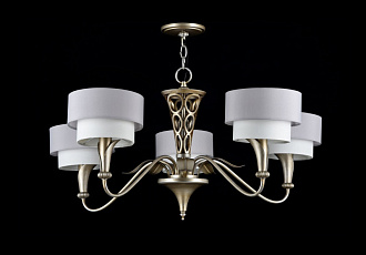 Подвесная люстра Maytoni  Lillian H311-05-G, диаметр 84 см, Жемчужное Золото