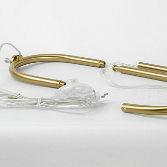 Торшер 45*153 см, 1*E27*  Lussole Hendry LSP-0665 матовое золото/белый