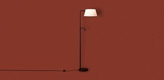 Торшер 47**-160 см, 1*E14*40W, Freya Flint FR2066FL-L40B, Черный
