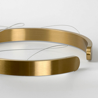 Люстра подвесная 40*35/150 см, LED 7W 4000K Lussole LSP-7209 блестящее золото