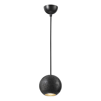 Подвесной светильник 12*215 см LED GU10 7W 3000K черный/травертин Odeon Light Travertino 6626/1L