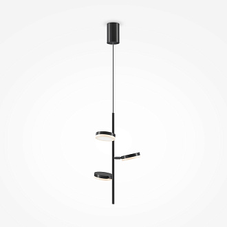 Светодиодный светильник 35 см, 18W, 3000K, Maytoni Fad MOD070PL-L18B3K, черный-хром