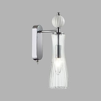 Бра *8,5*32-32 см, 1*E14*40W, Lumion Emily LUM8268/1W, хром; белый