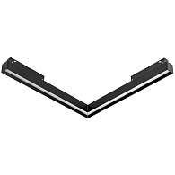 Светильник заливающего света угловой Uno 2,2*2,5 см, 24W, 4000K, Lightstar Uno 259447, Черный матовый
