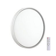 Cветильник 39*7 см, LED 48W, 3000-6000 К, IP43, белый/светло-серый, пластик Sonex Savi, 7631/DL