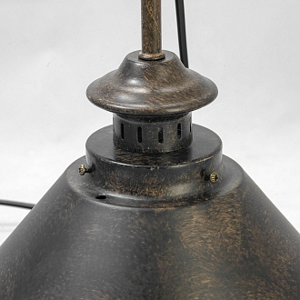 Подвесной светильник Lussole Auburn GRLSP-9833, 27*45 см, коричневый