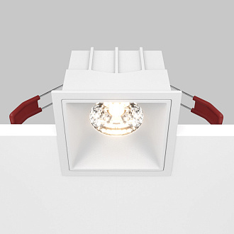 Светильник 9 см, 15W, 3000K, Technical DL043-01-15W3K-D-SQ-W, белый, 36°, Dim, Triac, вр 7,5*7,5 см