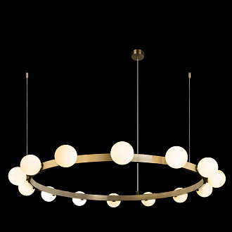 Подвесный светильник 100*8 см, 14*G9*40W LOFT IT Hoop 10311/14 латунь