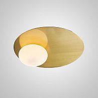 Потолочный светильник LONE D48 *48*10 см, 1*LED*8W, 3000, 4000, 5000K, ImperiumLoft lone01, Латунь