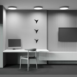 Накладной светильник 40*40*6 см,  LED, 45W, 3000К, Maytoni Technical Zon C032CL-45W2.7K-RD-MG золото матовое