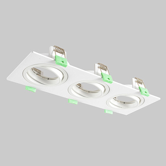 Встраиваемый светильник 26 см, Crystal Lux CLT 002C3 WH V2, белый, вр 23,5*8 см