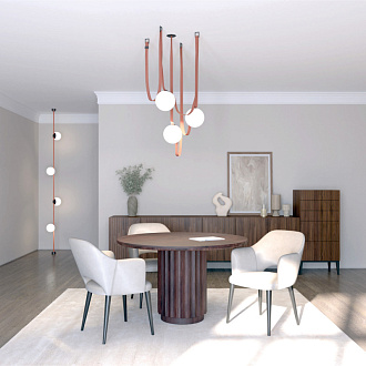 Трековый однофазный светильник 15 см, 10W, 3000K, Denkirs Belty Orb DK5551-BK, черный