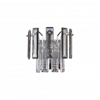 Бра 23*13*21 см, 2*E14 40W Хром, Дымчатый, Прозрачный Stilfort Ton 2159/09/02W