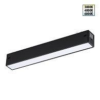 Cветильник  22*2,5*3 см, 1*LED*10W, 3000/4000/6000K, Novotech VECTOR PORT 359936, черный,