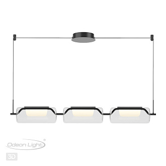 Светодиодный светильник 109 см, Odeon Light Kavia 5003/30L, черный