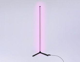 Светильник светодиодный напольный RGB с пультом **125- см, **W, RGBK, Ambrella Light Comfort FL8022, черный