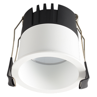 Встраиваемый светильник 7 см, 12W, 3000K, Crystal Lux CLT 082C1 WH 3000K, белый