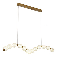 Линейно-подвесной светильник 100*8*30/160 см, 13*LED*3W 4000K Lussole Cayuga LSP-7184 Бронзовый