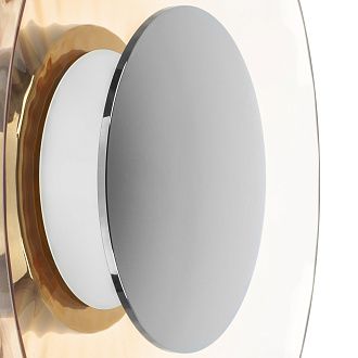 Настенно-потолочный светильник 42*10 см, 24W, 3000K, Lightstar Celesta 809023, Хром