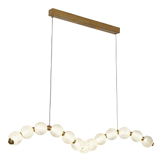 Линейно-подвесной светильник 100*8*30/160 см, 13*LED*3W 4000K Lussole Cayuga LSP-7184 Бронзовый